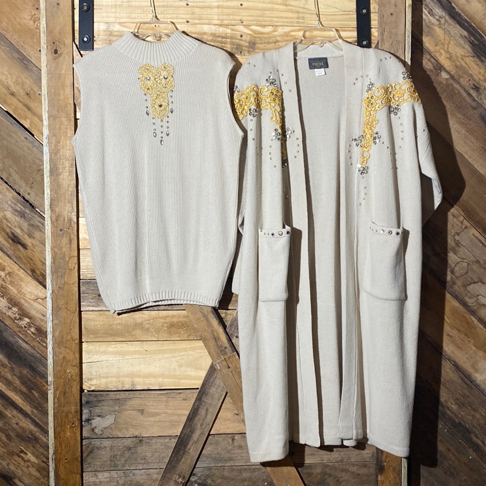 FOCUS 2pc Sweater Set-OSFA